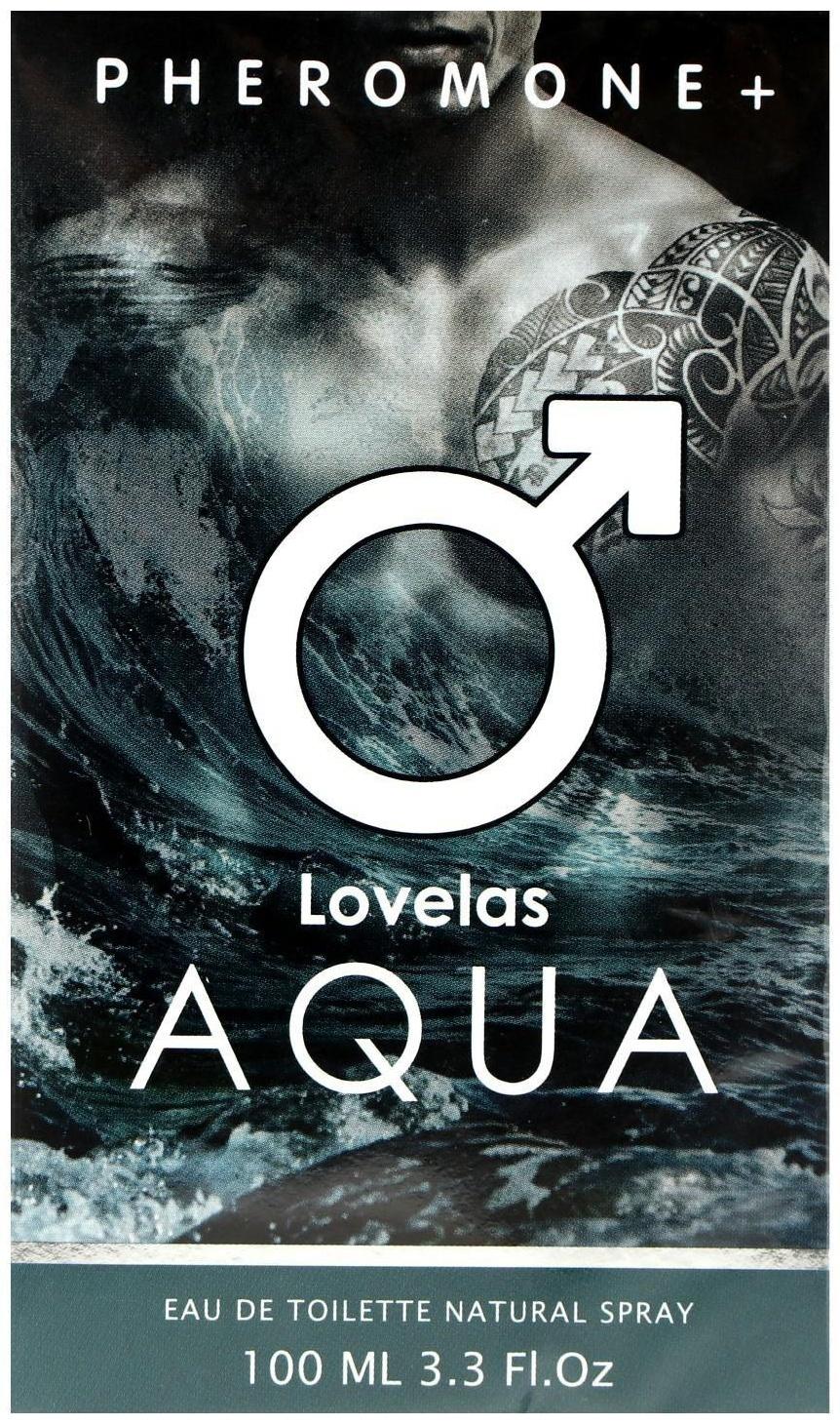 Туалетная вода мужская с феромонами Lovelas Aqua, 100 мл