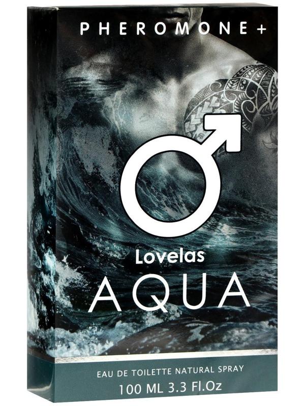 Туалетная вода мужская с феромонами Lovelas Aqua, 100 мл