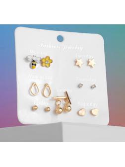 Серьги набор 7 пар 