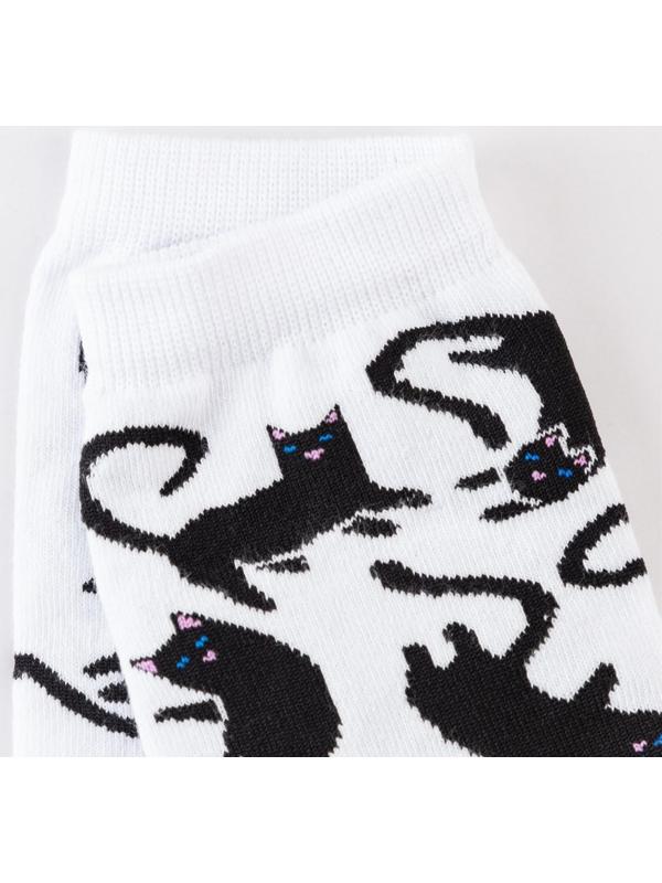 Носки MINAKU «Котики», цвет белый, размер 40-41 (27 см)