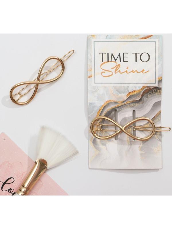 Формовая заколка на открытке «Time to shine»