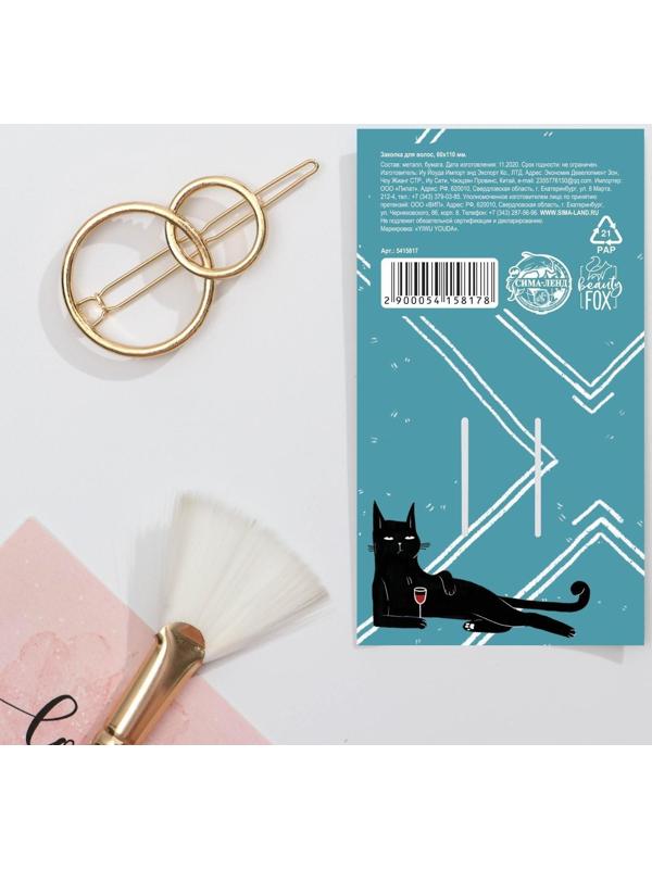 Заколка для волос формовая 