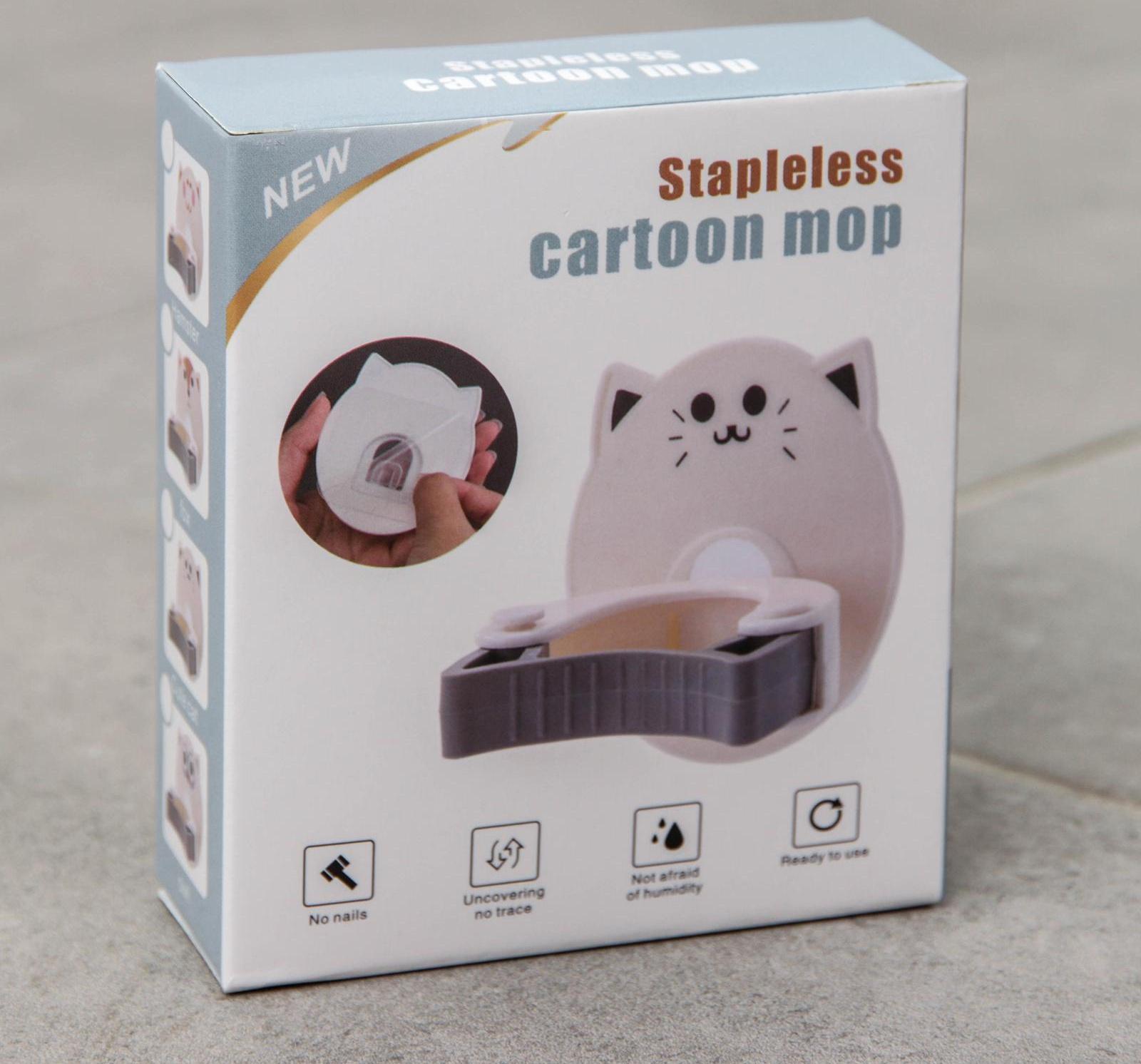 Держатель для уборочного инвентаря на липучке «Сова», 9×7,5×5,5 см, цвет МИКС