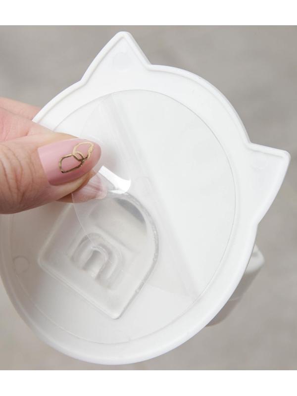 Держатель для уборочного инвентаря на липучке «Сова», 9×7,5×5,5 см, цвет МИКС