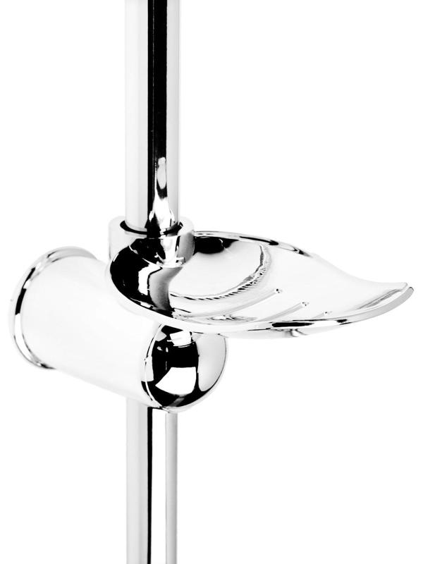 Душевая система ZEIN Z1005, тропическая и ручная лейка 3 режима,шланги,стойка,мыльница,хром