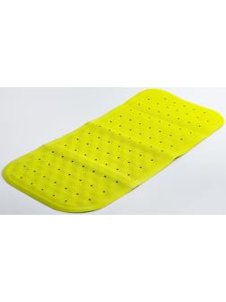 Антискользящий резиновый коврик для ванны ROXY-KIDS 34,5х76 см салатовый (с отверстиями)