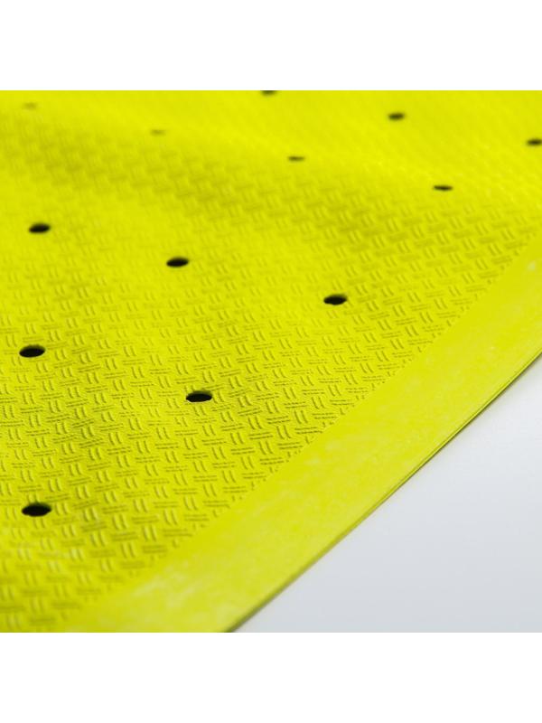 Антискользящий резиновый коврик для ванны ROXY-KIDS 34,5х76 см салатовый (с отверстиями)