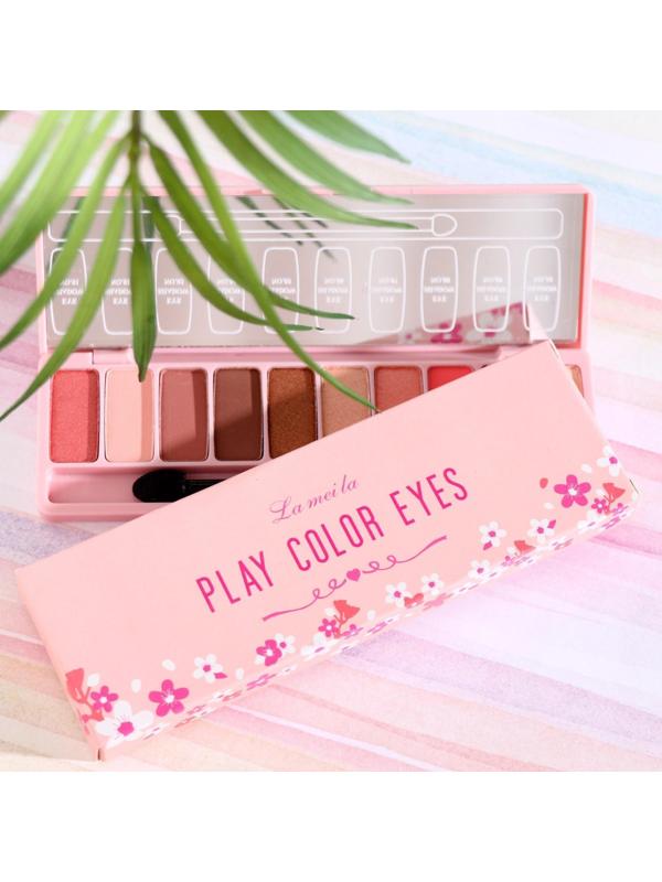 Палетка теней для век, 10 цветов