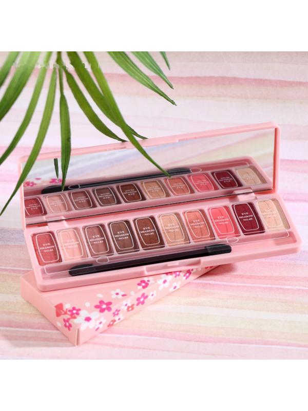 Палетка теней для век, 10 цветов