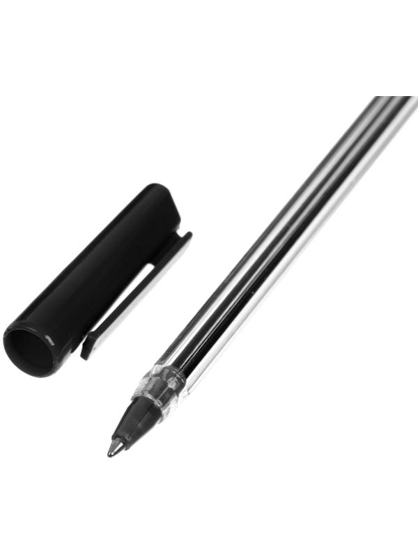 Набор ручек шариковых 3 цвета, стержень 1,0 мм, синий, красный, чёрный, корпус прозрачный