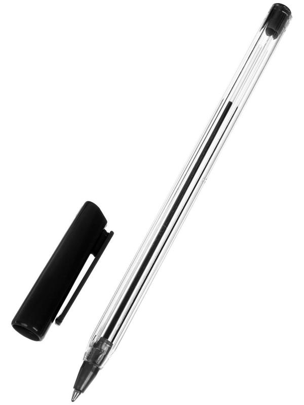 Набор ручек шариковых 3 цвета, стержень 1,0 мм, синий, красный, чёрный, корпус прозрачный