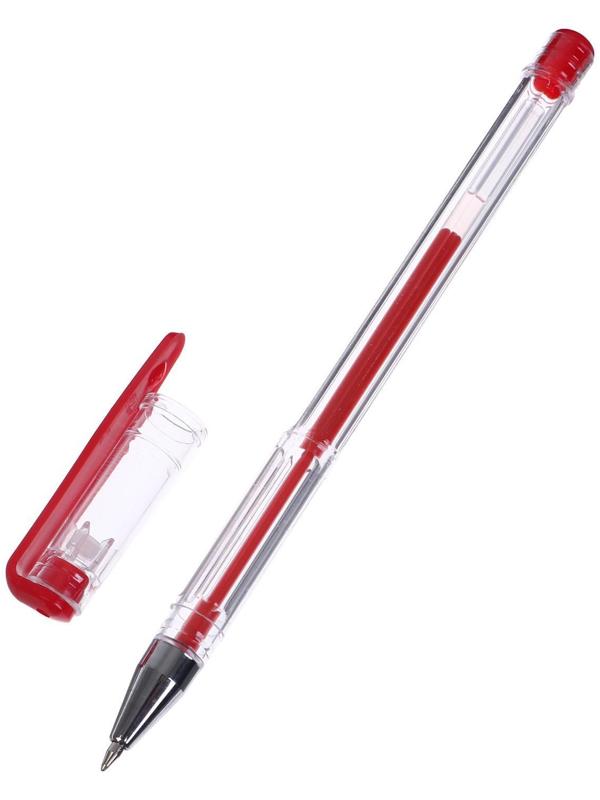 Набор гелевых ручек 3 цвета, стержень синий, красный, черный, корпус прозрачный