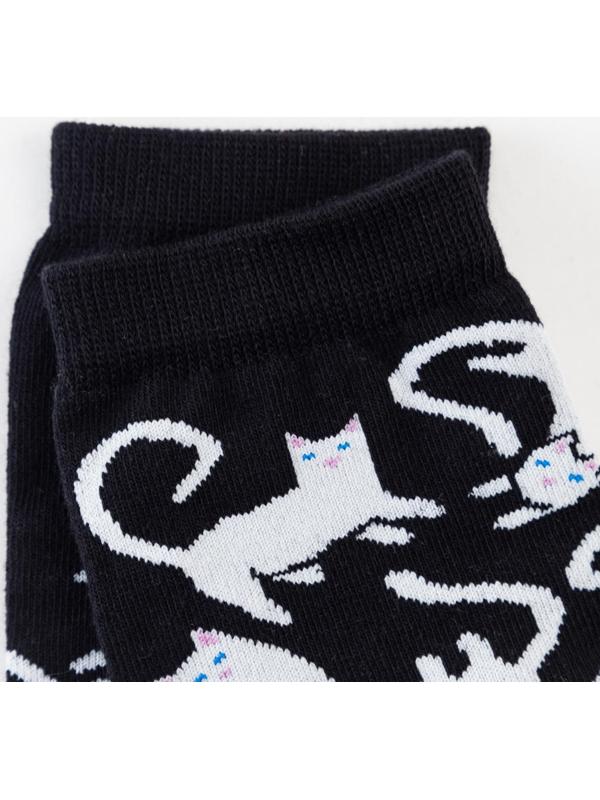 Носки MINAKU «Котики», цвет чёрный, размер 40-41 (27 см)