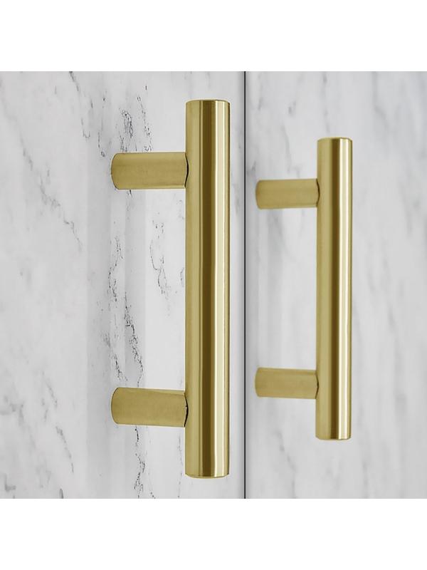 Ручка рейлинг,  d=12 мм, м/о 96 мм, цвет золото