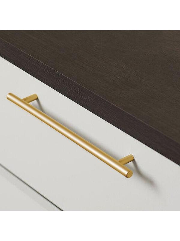 Ручка рейлинг,  d=12 мм, м/о 128 мм, цвет золото