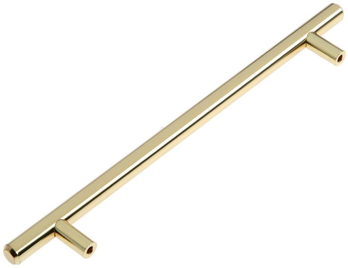 Ручка рейлинг,d=12 мм, м/о 192 мм, цвет золото