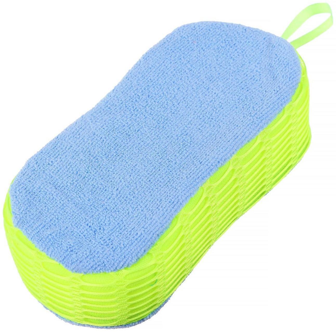 Губка для мытья авто 22×11 см, микрофибра