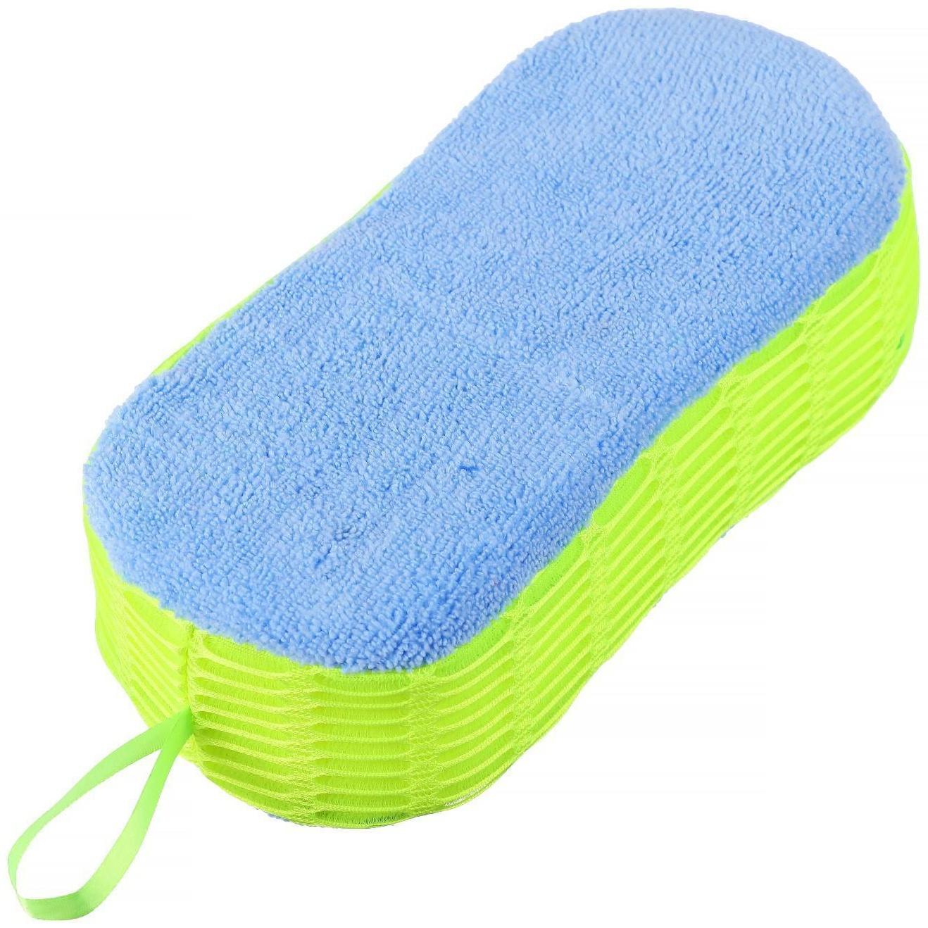 Губка для мытья авто 22×11 см, микрофибра