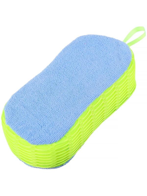 Губка для мытья авто 22×11 см, микрофибра