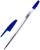 Ручка шариковая 0,7 мм, стержень синий, корпус прозрачный с синим колпачком