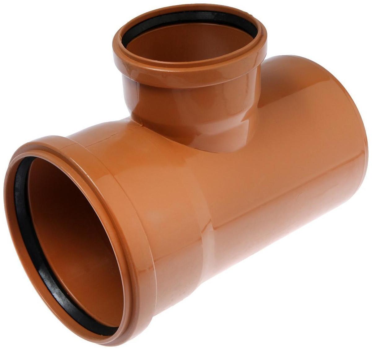 Тройник канализационный FLEXTRON, наружный, d=160х110, 90°