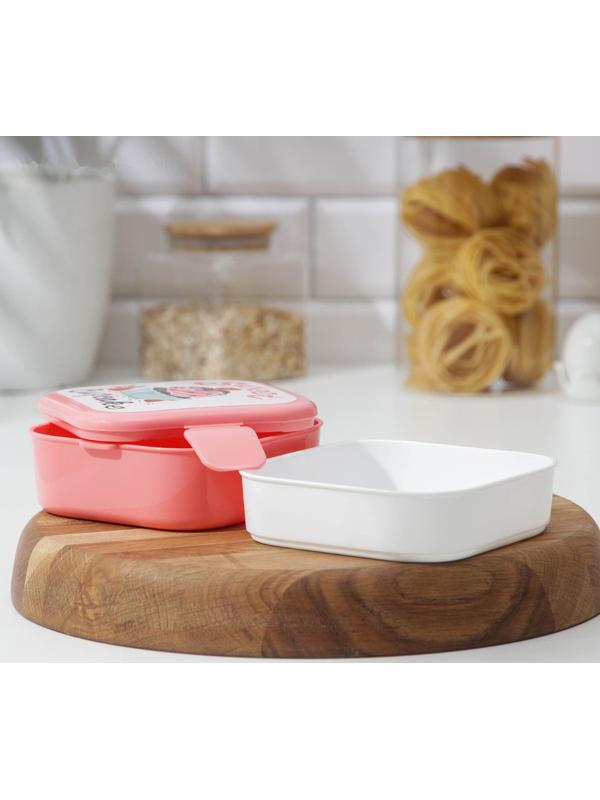 Контейнер для обеда «Капкейки», 2 отделения, 400 мл