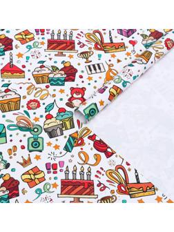 Бумага упаковочная глянцевая 