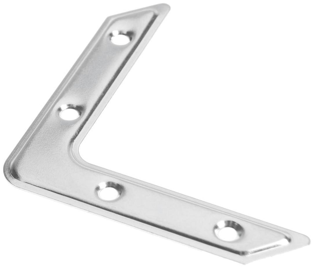 Угольник ТУНДРА krep, УГ-75, цинк, в упаковке 1 шт.