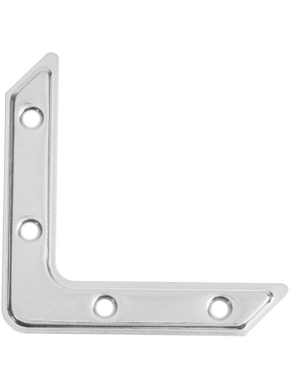 Угольник ТУНДРА krep, УГ-75, цинк, в упаковке 1 шт.