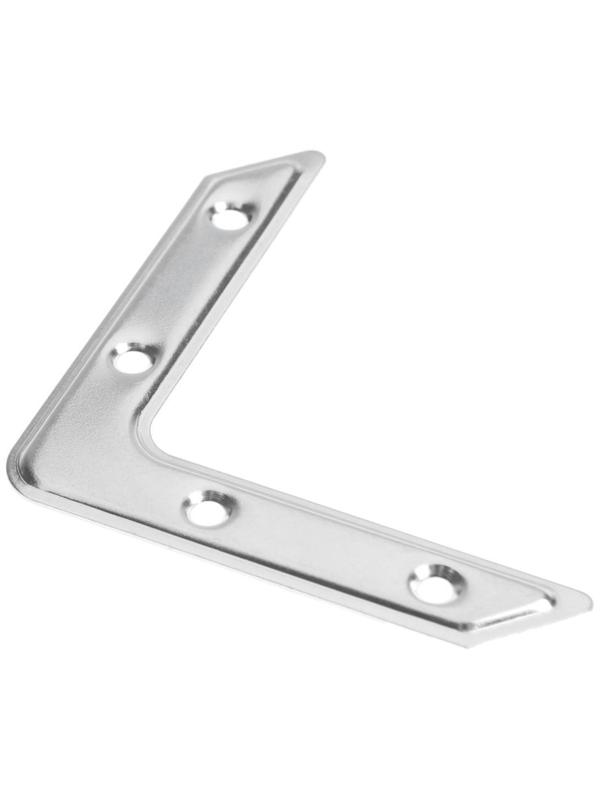 Угольник ТУНДРА krep, УГ-75, цинк, в упаковке 1 шт.