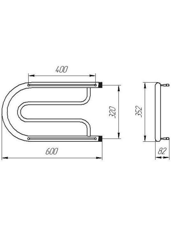 Полотенцесушитель водяной ТЕРА 