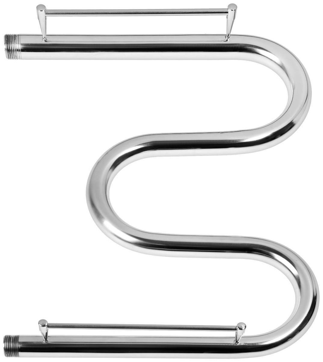 Полотенцесушитель водяной ТЕРА, М-образный, 500х400 мм, с полкой, D=32 мм, наруж. резьба 1