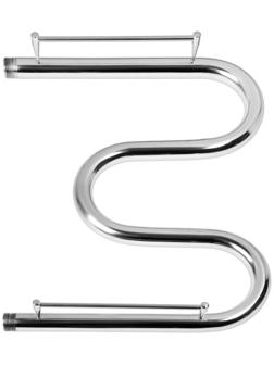 Полотенцесушитель водяной ТЕРА, М-образный, 500х400 мм, с полкой, D=32 мм, наруж. резьба 1