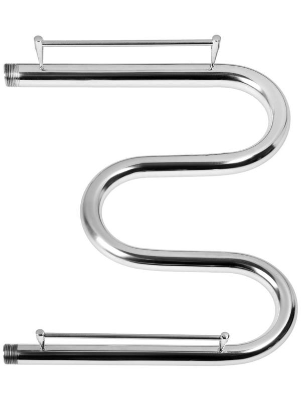 Полотенцесушитель водяной ТЕРА, М-образный, 500х400 мм, с полкой, D=32 мм, наруж. резьба 1