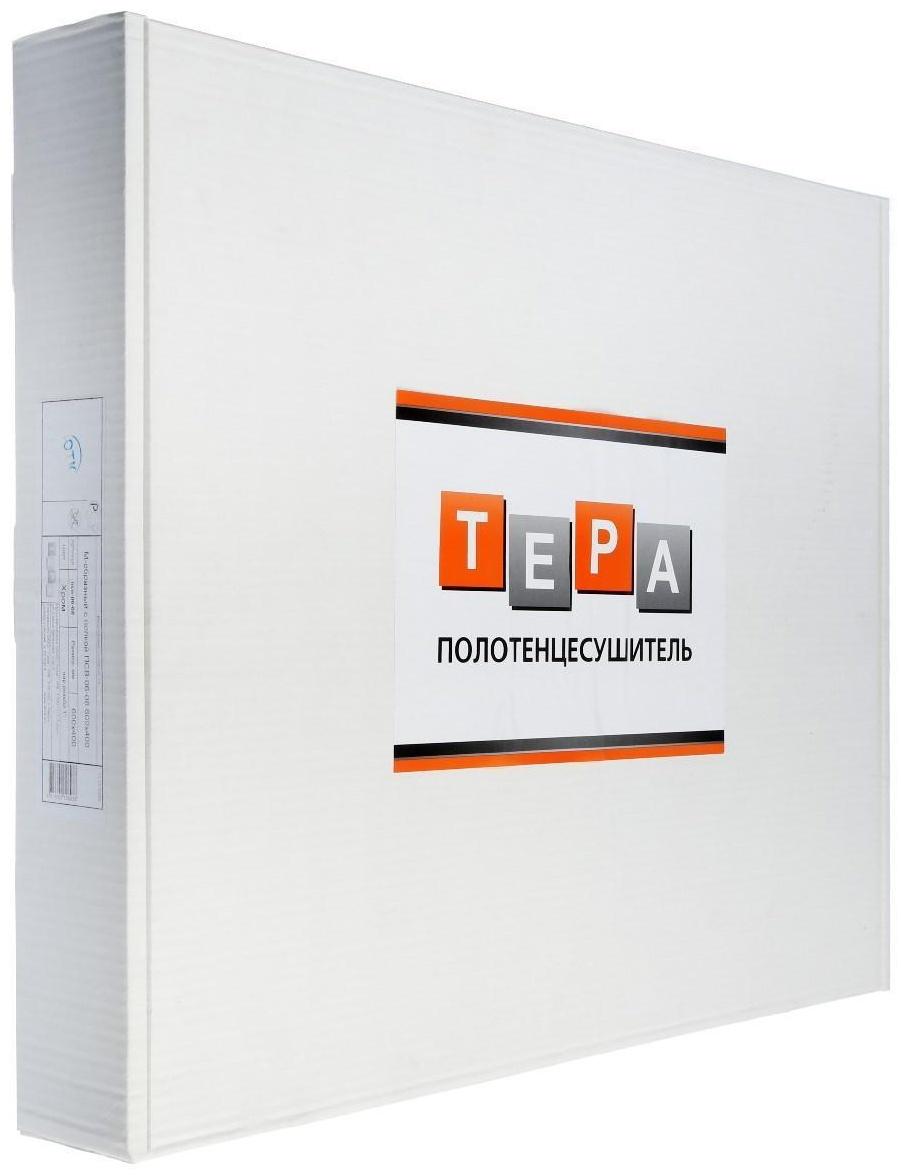 Полотенцесушитель водяной ТЕРА, М-образный, 600х400 мм, с полкой, D=32 мм, наруж. резьба 1