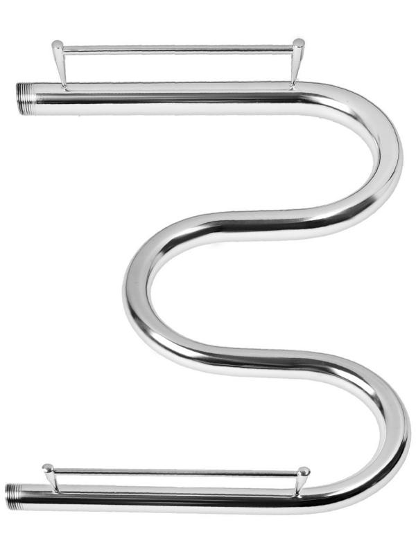 Полотенцесушитель водяной ТЕРА, М-образный, 600х400 мм, с полкой, D=32 мм, наруж. резьба 1