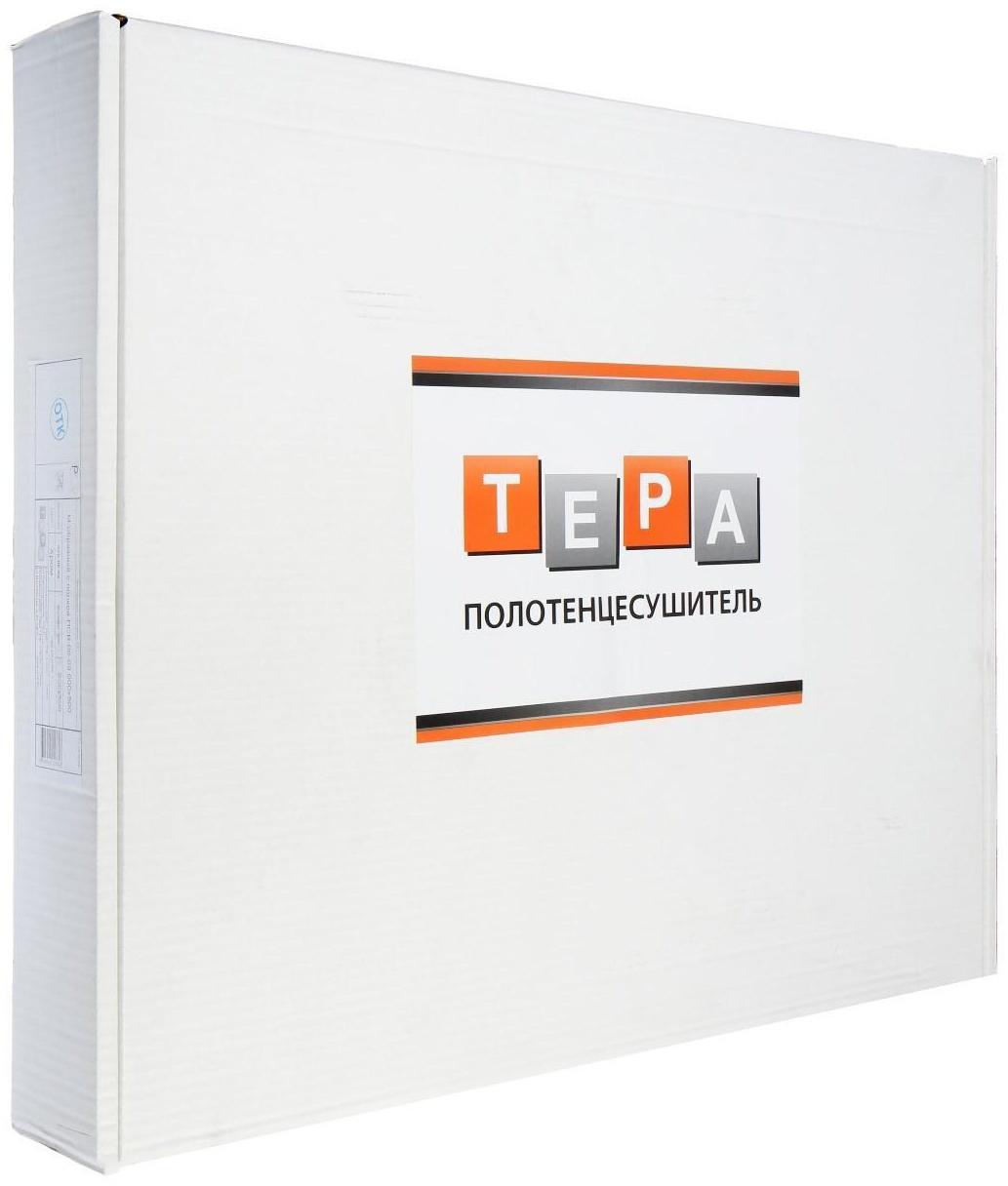 Полотенцесушитель водяной ТЕРА, М-образный, 600х500 мм, с полкой, D=32 мм, наруж. резьба 1