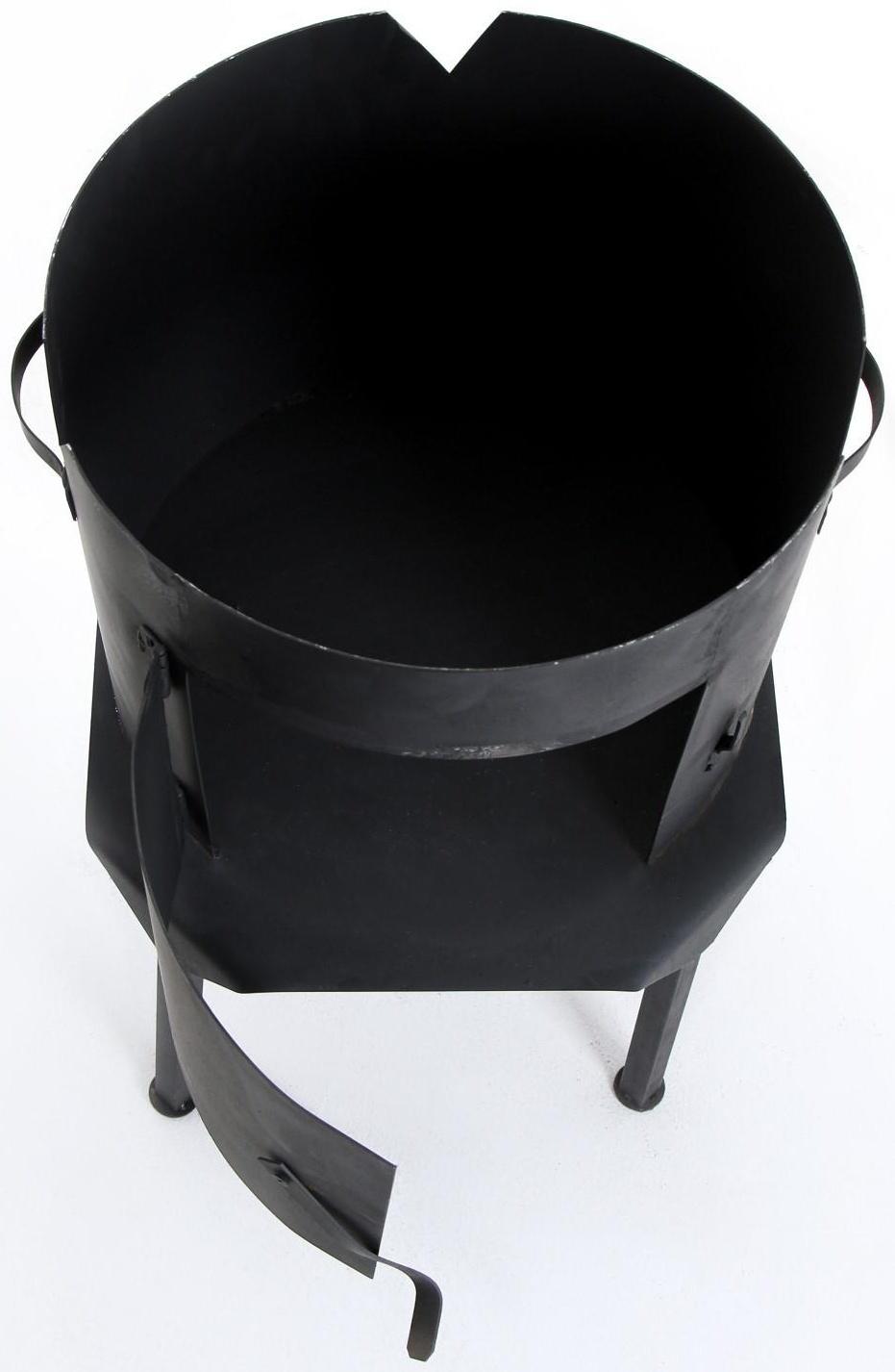 Печь под казан 12 л, с дверцей и съемными ножками