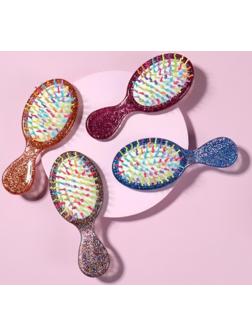 Расчёска массажная, 5,5 × 13,5 см, цвет МИКС