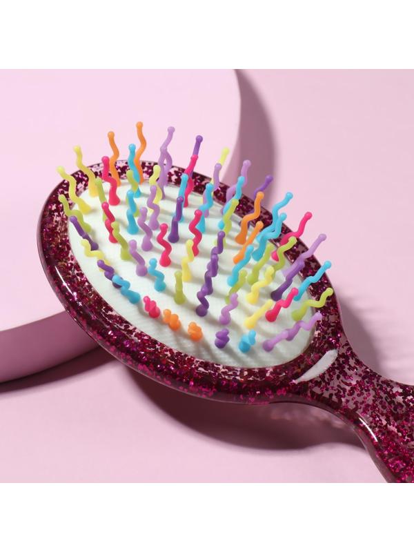 Расчёска массажная, 5,5 × 13,5 см, цвет МИКС