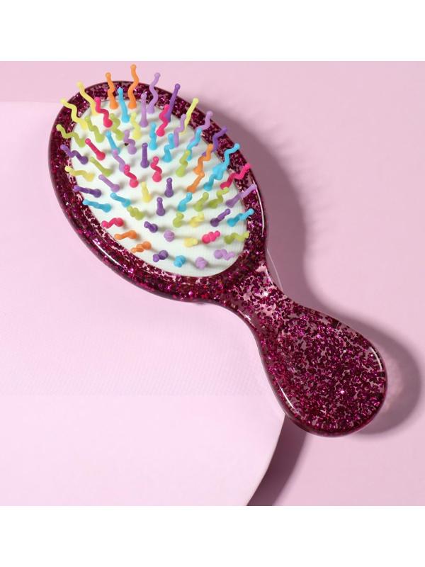 Расчёска массажная, 5,5 × 13,5 см, цвет МИКС