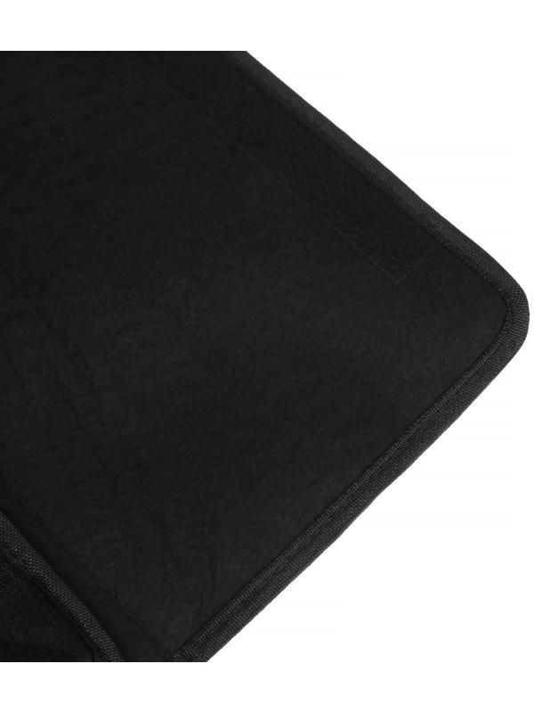 Саквояж в багажник автомобиля, 32×32×30 см, экокожа, черный с белой обшивкой