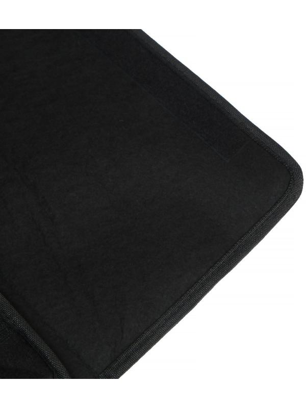 Саквояж в багажник автомобиля, 40х32х30 см, экокожа, черный с белой строчкой