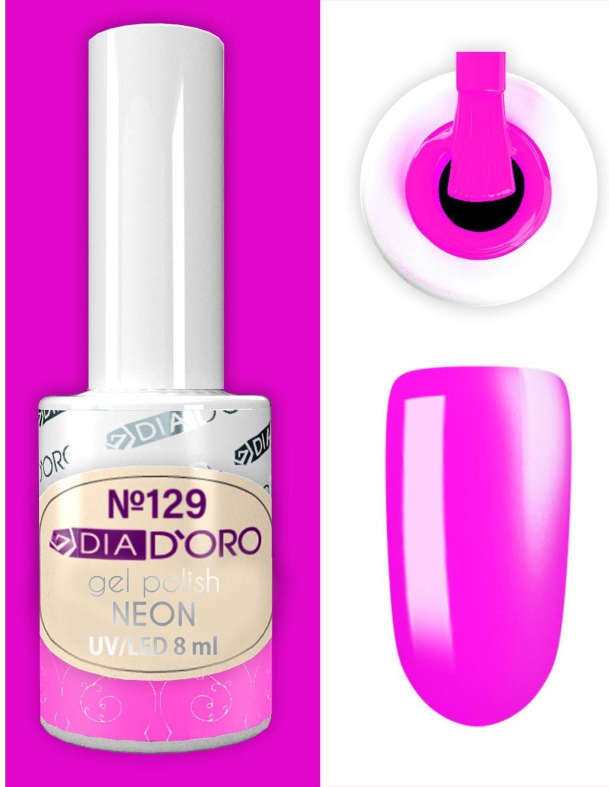 №129 Гель-лак DIA D`ORO Classics Professional 8 мл.NEON