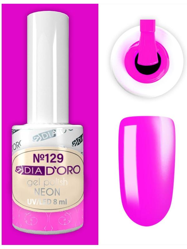 №129 Гель-лак DIA D`ORO Classics Professional 8 мл.NEON