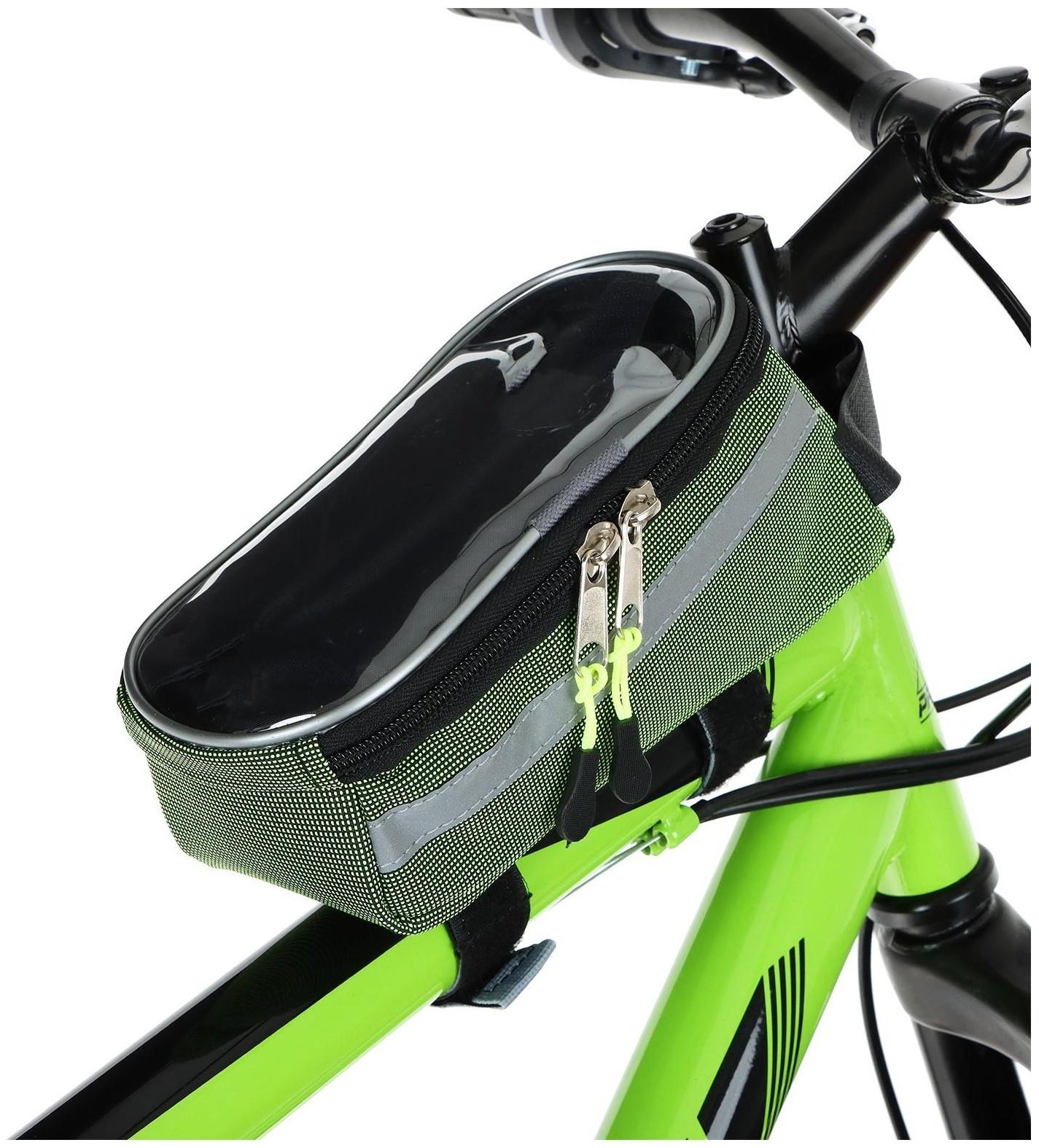 Велосумка на раму Graffiti-МАСТЕР, цвет зеленый