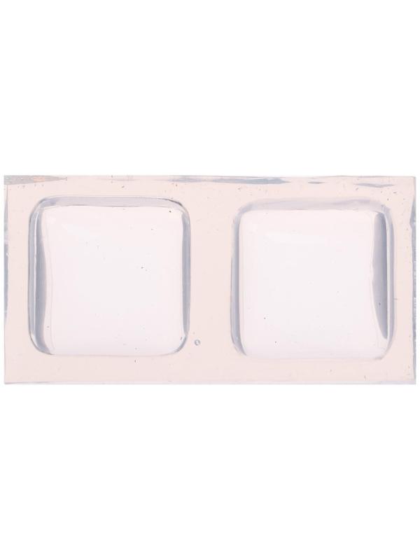 Силиконовый молд 2-х квадратов, КВ-202, 20 мм, h-7 мм