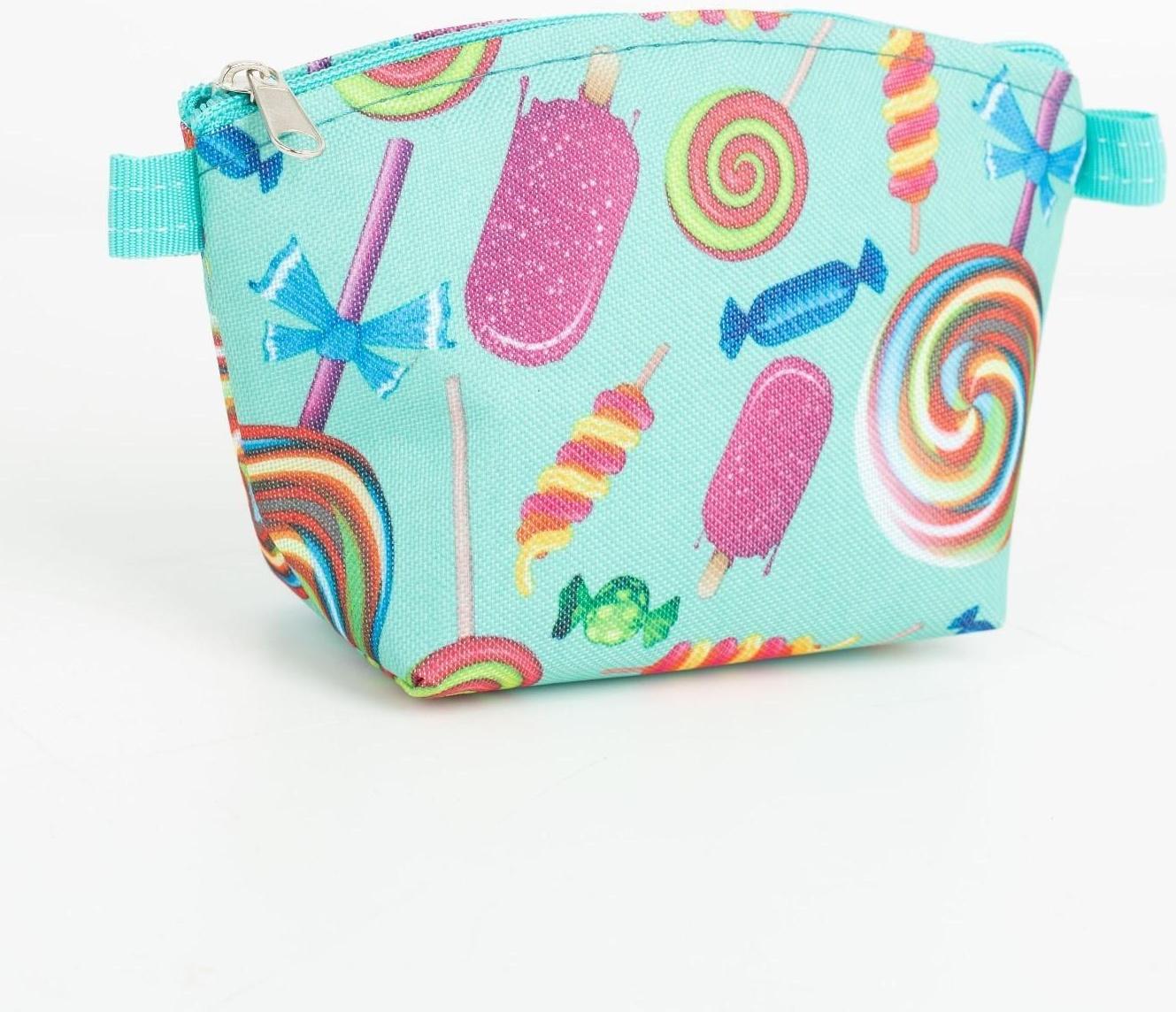 Косметичка на молнии, цвет мятный