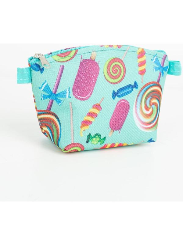 Косметичка на молнии, цвет мятный