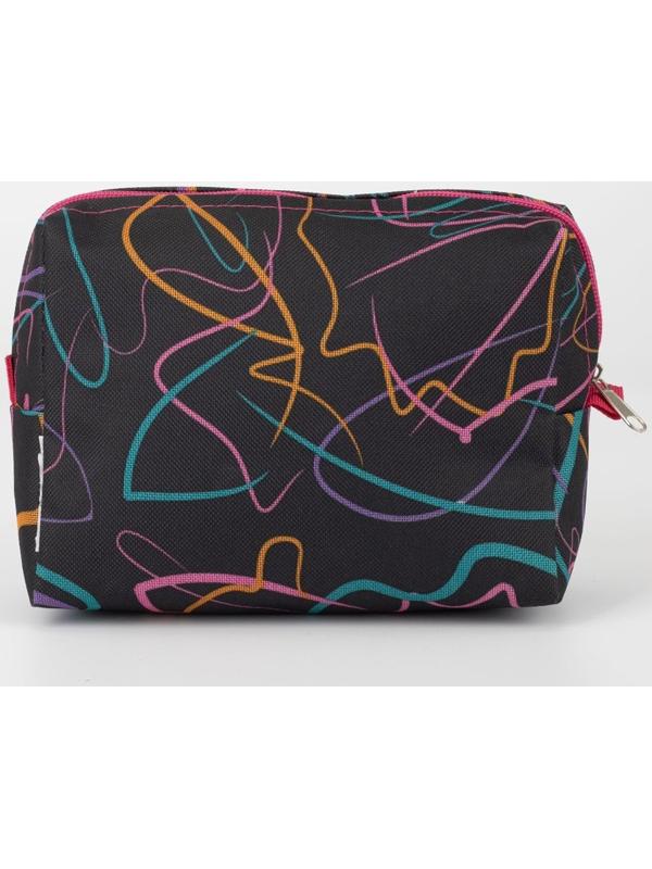 Косметичка на молнии, цвет чёрный
